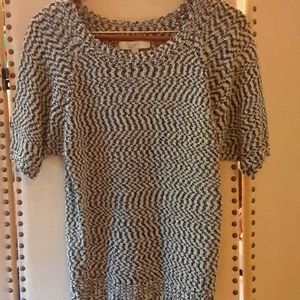 Loft size medium short sleeve sweater very roomy figure-flattering machine wash